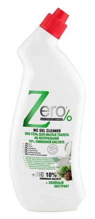 Гель для мытья туалета на лимонной кислоте Zero (750 мл)