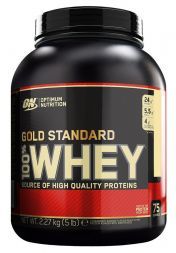 Протеин Optimum Nutrition 100 % Whey protein Gold standard 5 lb Банан и крем (2270 г)