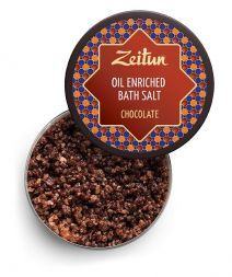Морская соль Шоколадная, с маслом плодов какао и ванилью (250 мл), Зейтун