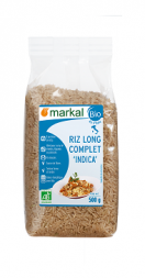Рис длиннозерный нешлифованный Индика Markal (500 г)