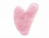 Скребок Гуаша для лица сердечко розовый кварц Спивакъ