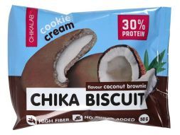 Печенье протеиновое Бисквит кокосовый брауни Chikalab (50 г)