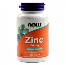 NOW Zinc Gluconate 50 мг (250 таб)