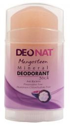 Дезодорант-Кристалл с соком Мангостина, стик розовый вывинчивающийся (100 г), DeoNat
