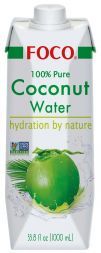 Кокосовая вода 100% натуральная без сахара FOCO (1 л)