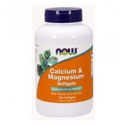 NOW Calcium Magnesium + D (120 кап)