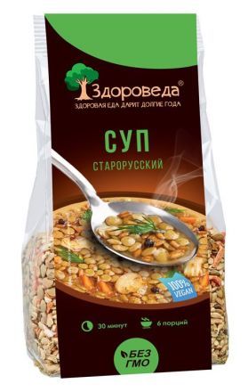 Суп старорусский из полбы и зеленой чечевицы Здороведа (250 г)
